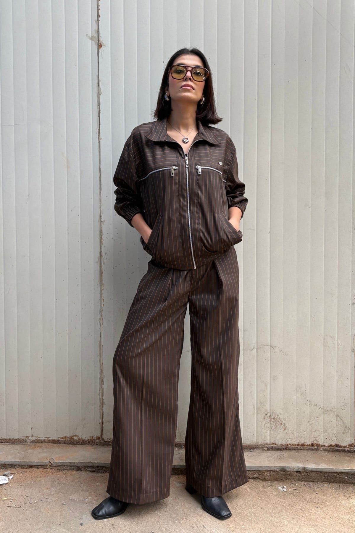 Tokyo Brown Pinstripe Set - image 11