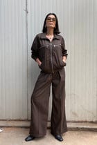 Tokyo Brown Pinstripe Set view 11