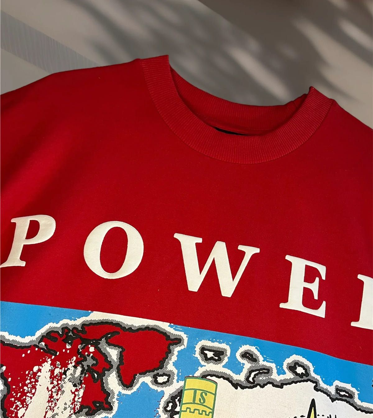 Power Not Culturally Correct Red Oversized T-shirt - image 3