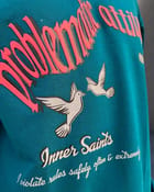 Problematic Attitude Teal Green Oversized Tshirt view 4