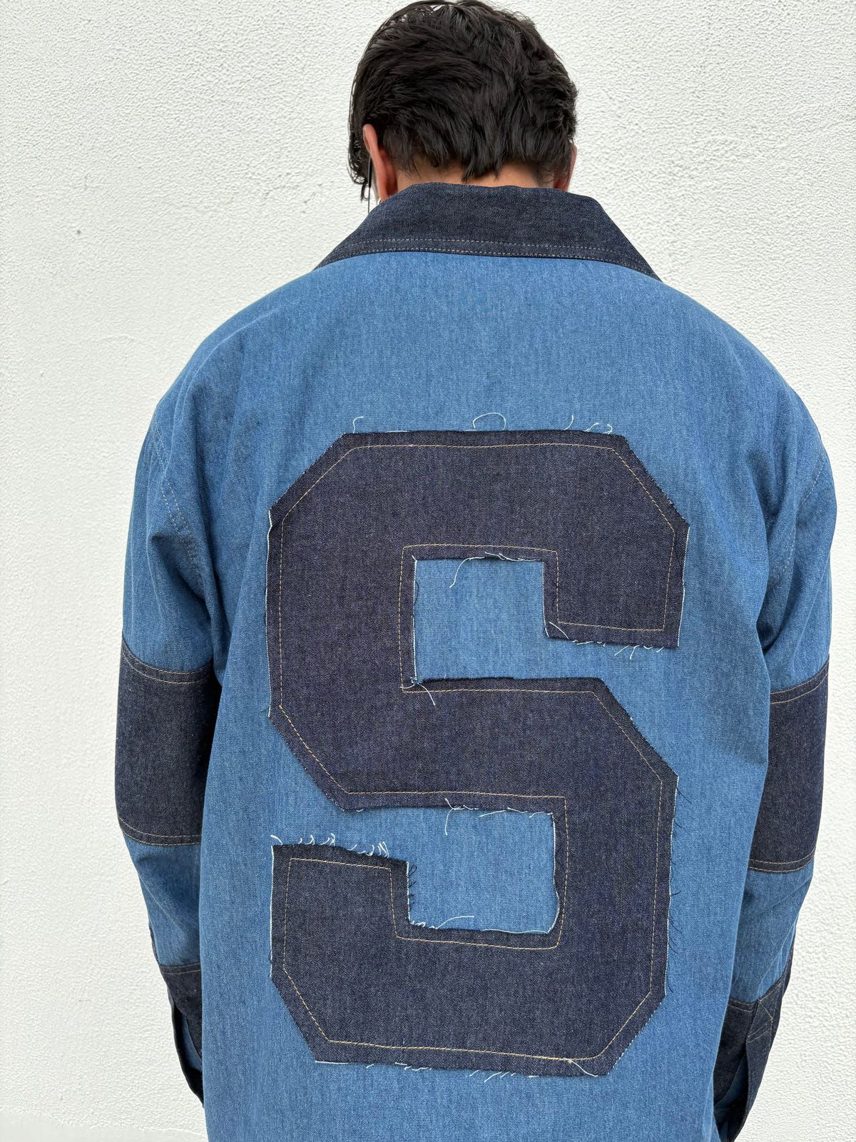 Denim Patchwork Shirt & pants set - image 11