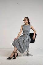 BLACK GINGHAM TOP & SKIRT view 13