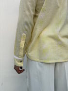 Yellow Stripe Shirt & White Pants Set view 7
