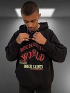Progressive World Black Oversized Hoodie view 3