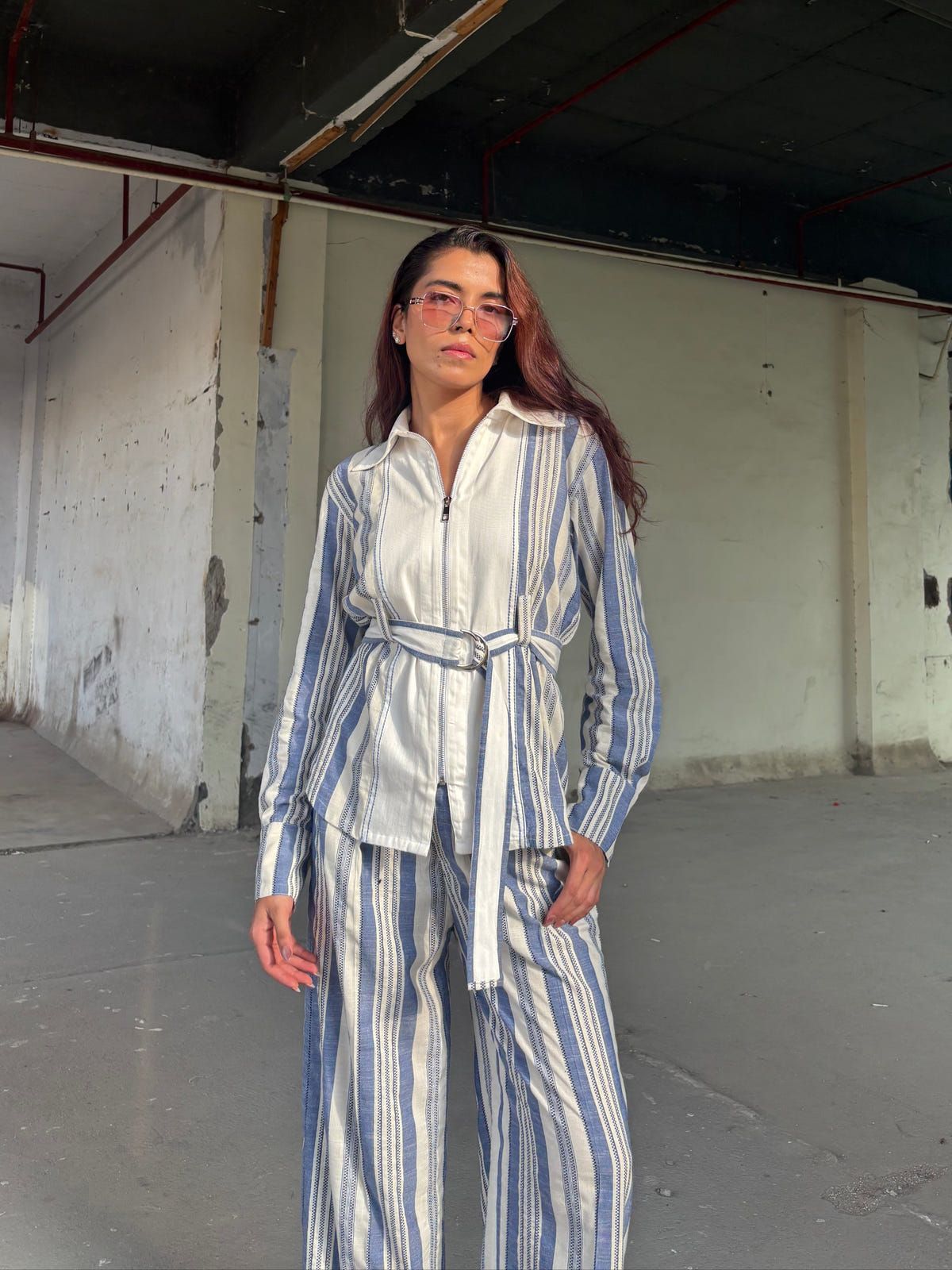 The Santorini Stripe Co-ord Set - image 1