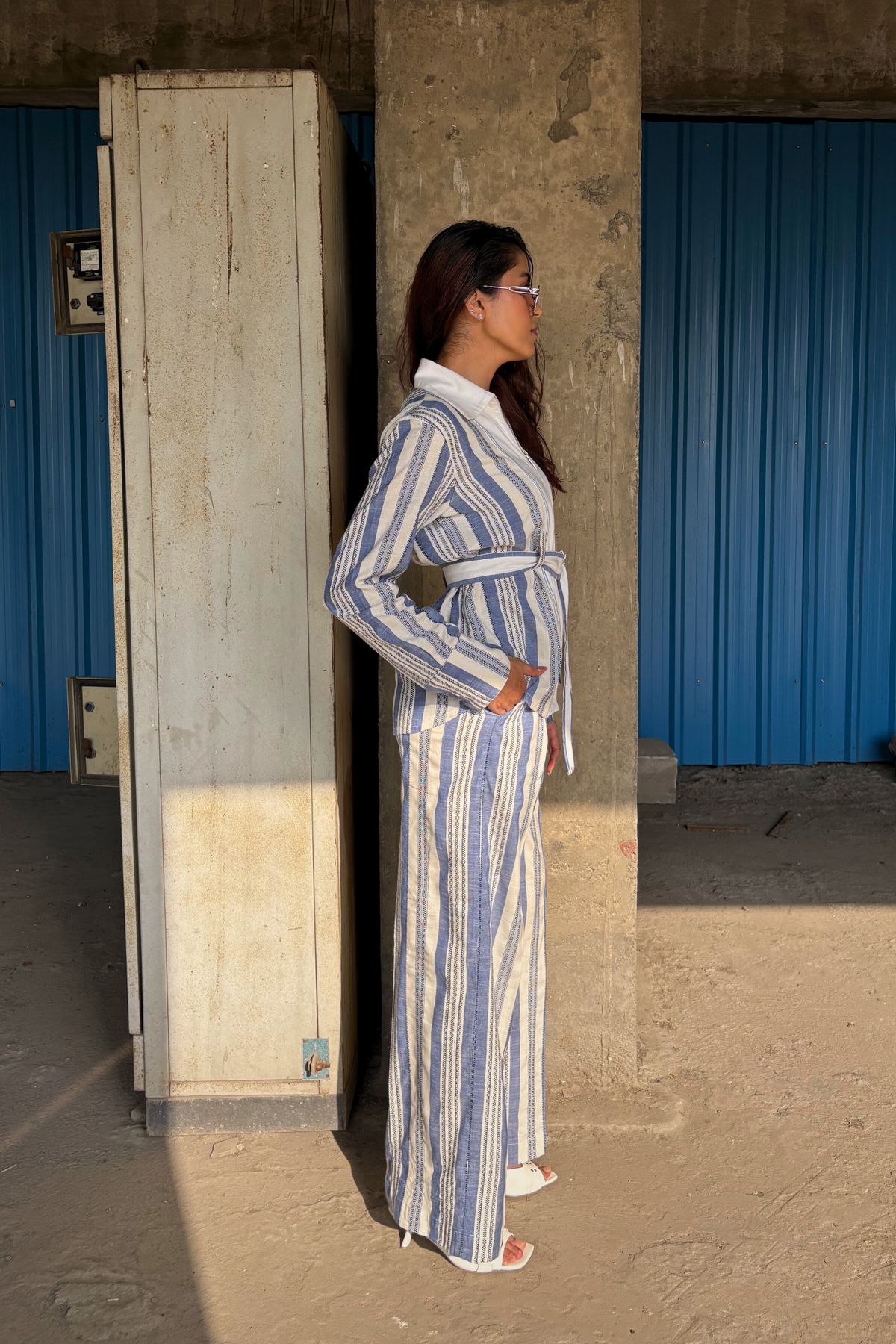 The Santorini Stripe Co-ord Set - image 3