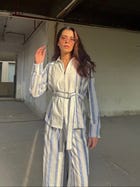 The Santorini Stripe Co-ord Set view 4