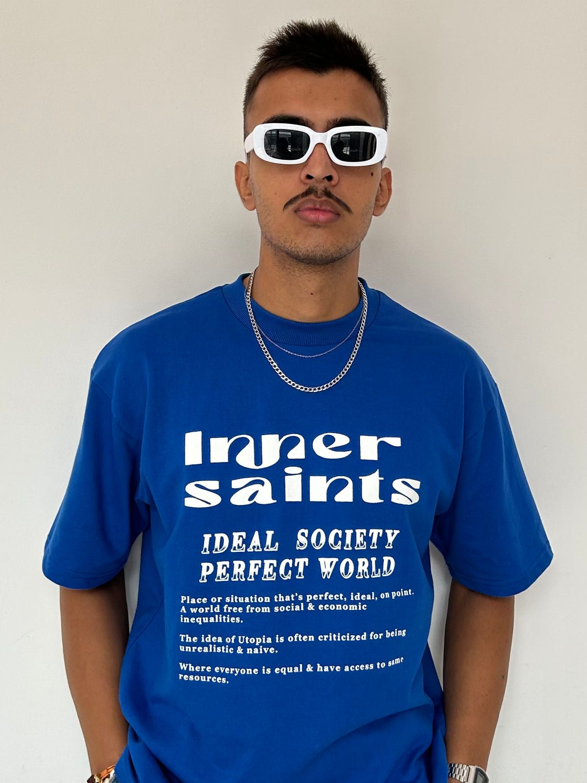 Utopia Blue Oversized T-shirt - image 1