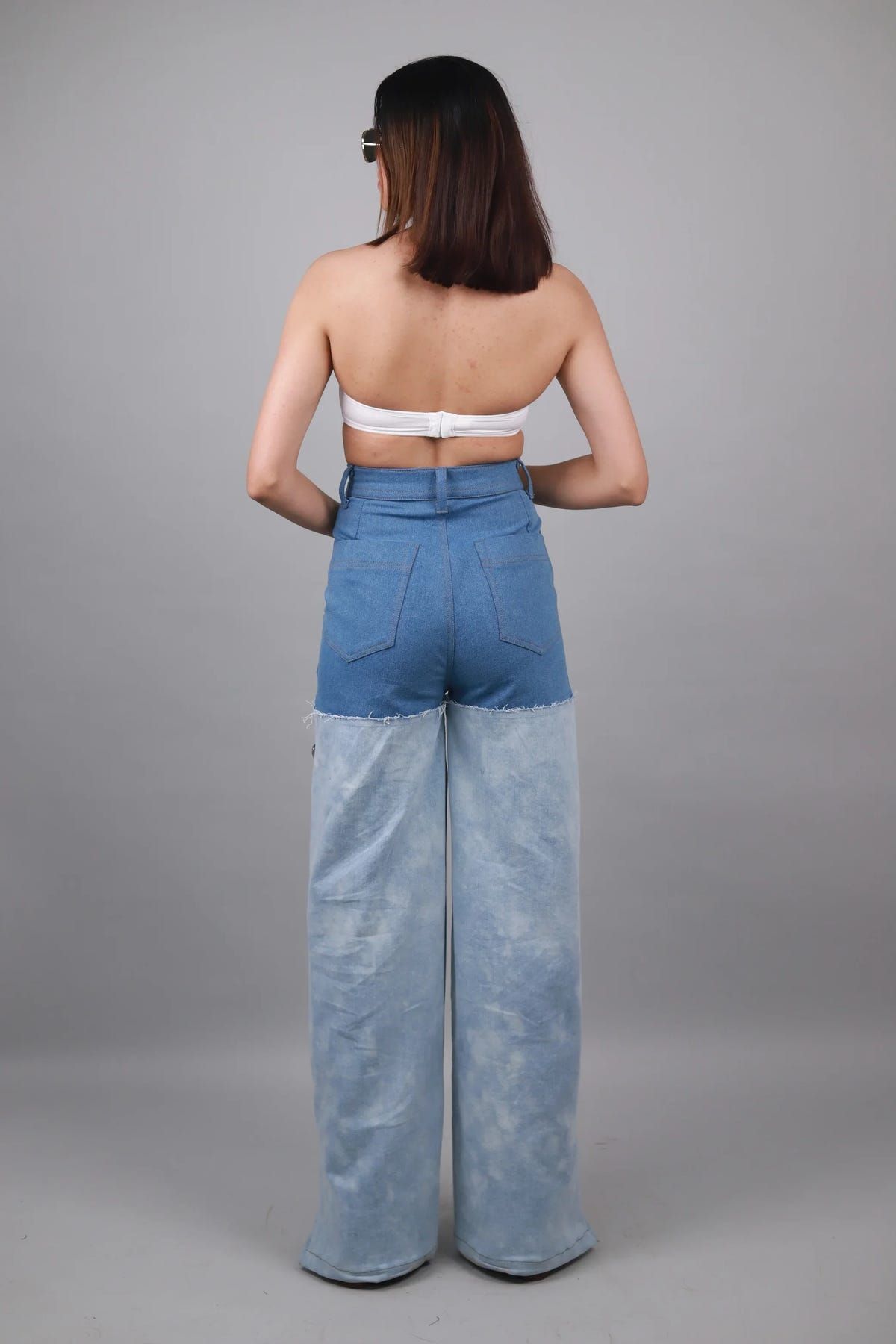Unisex Dual wide Leg Jeans - image 3