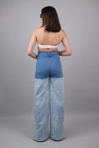 Unisex Dual wide Leg Jeans view 3