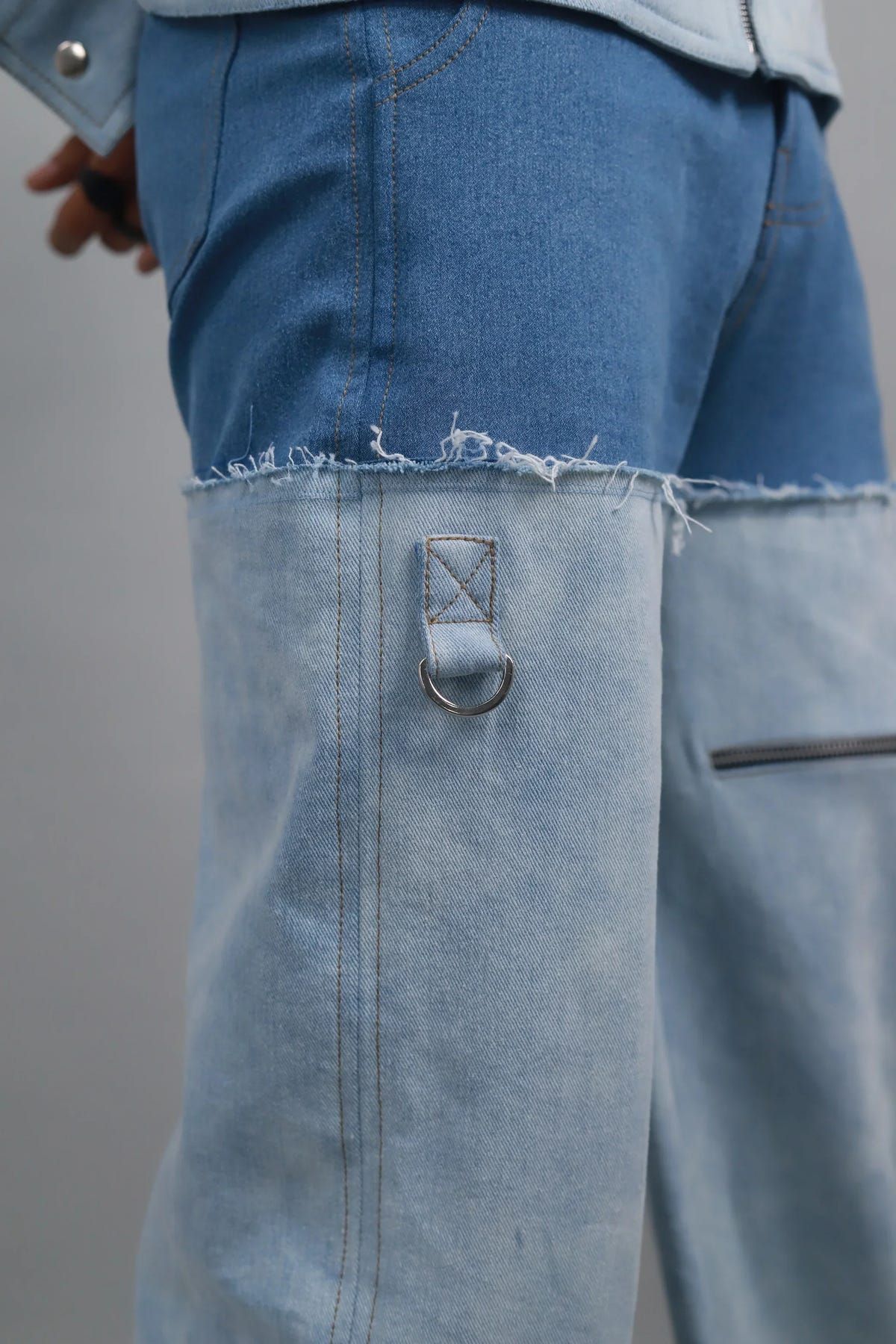 Unisex Dual wide Leg Jeans - image 5