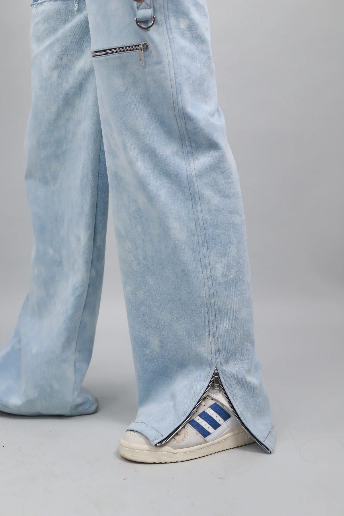 Unisex Dual wide Leg Jeans - image 6