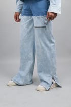 Unisex Dual wide Leg Jeans view 8