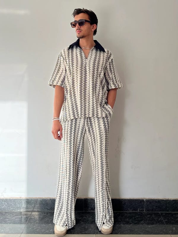 Inner Saints — Black & White Abstract Co-ord Set
