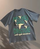 Moving Wrong Directions Oversized T-Shirt view 1