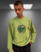 Goodbye Being Good Oversized Matcha Green Sweatshirt view 2
