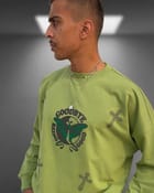 Goodbye Being Good Oversized Matcha Green Sweatshirt view 4