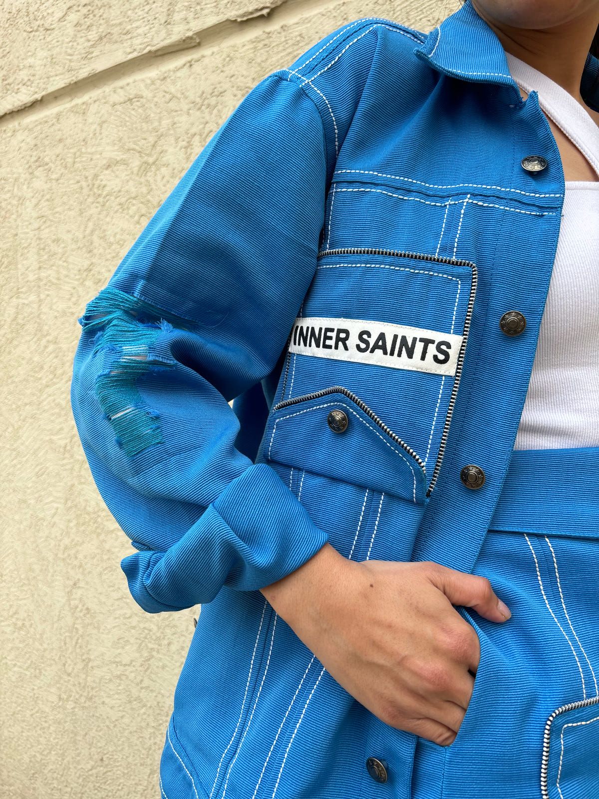 AZURE BLUE UNISEX JACKET - image 2