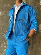 AZURE BLUE UNISEX JACKET view 3