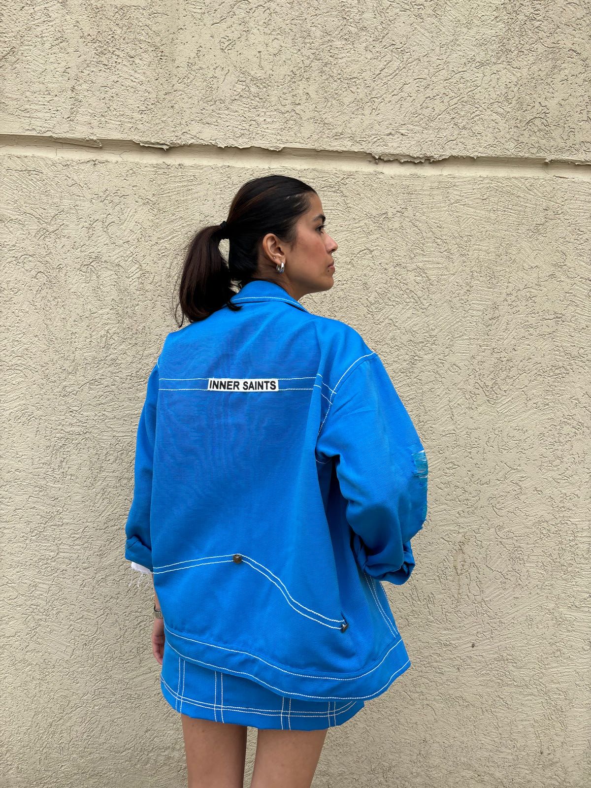 AZURE BLUE UNISEX JACKET - image 4