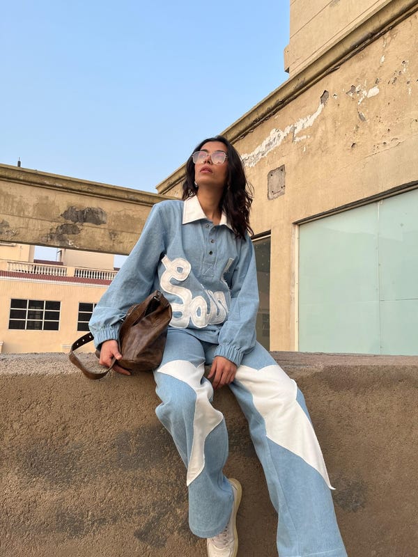 Inner Saints — 90's Ice Blue Denim Co-ord Set