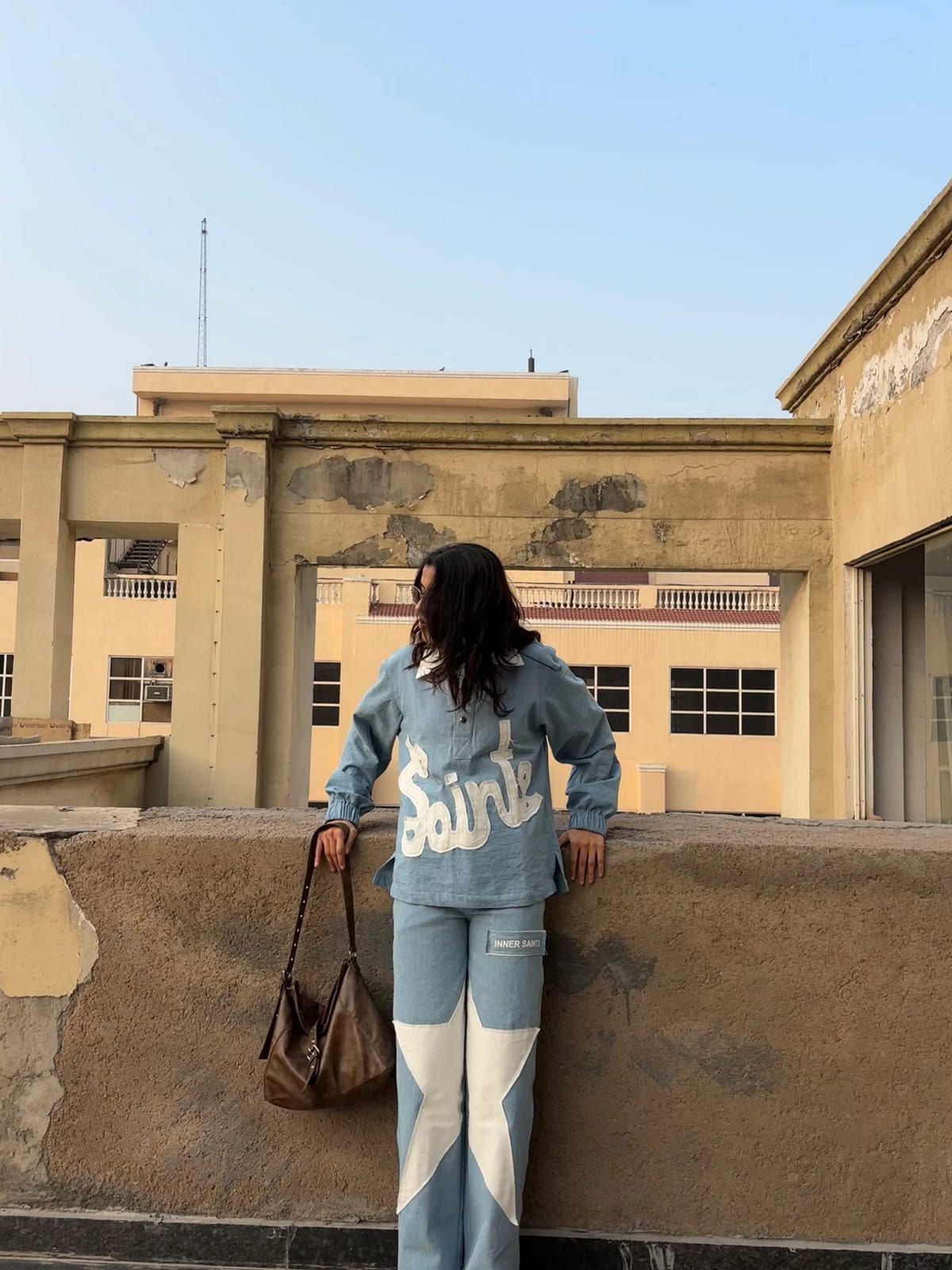 90's Ice Blue Denim Co-ord Set - image 4