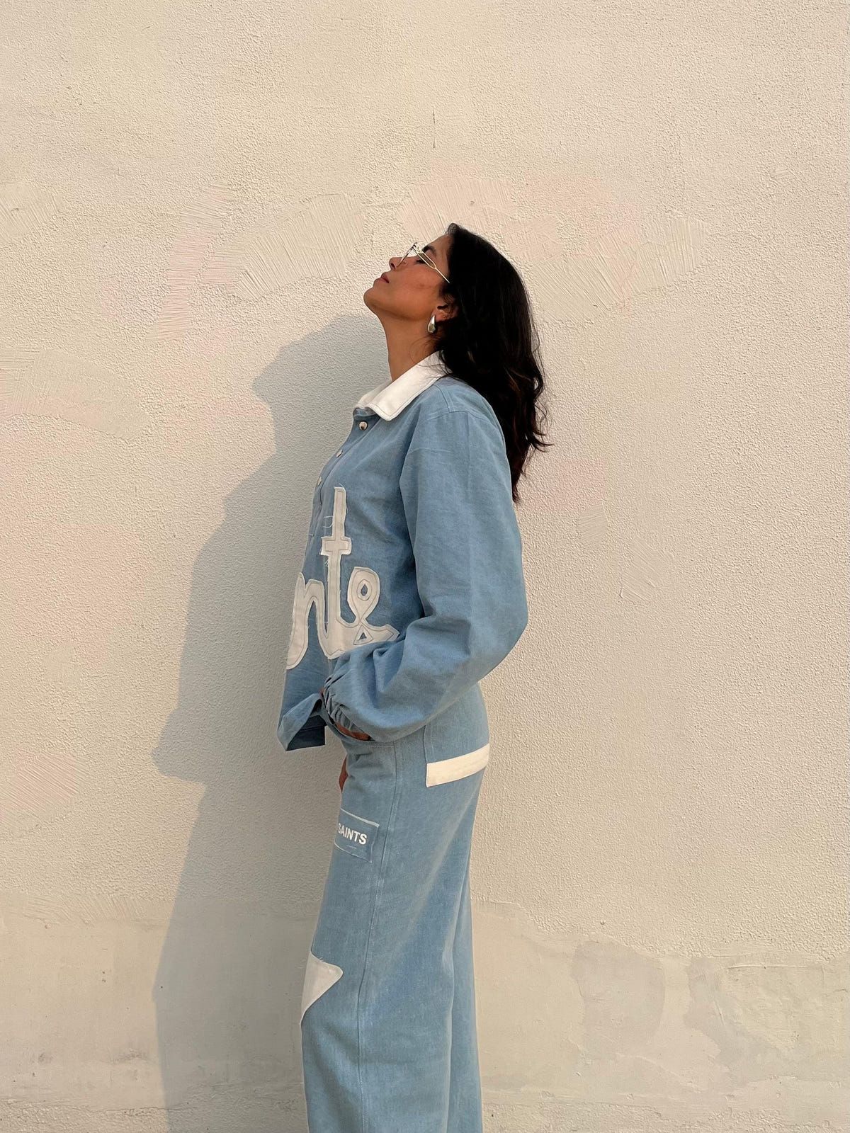 90's Ice Blue Denim Co-ord Set - image 7