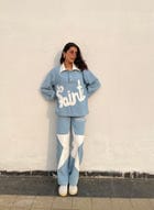 90's Ice Blue Denim Co-ord Set view 8