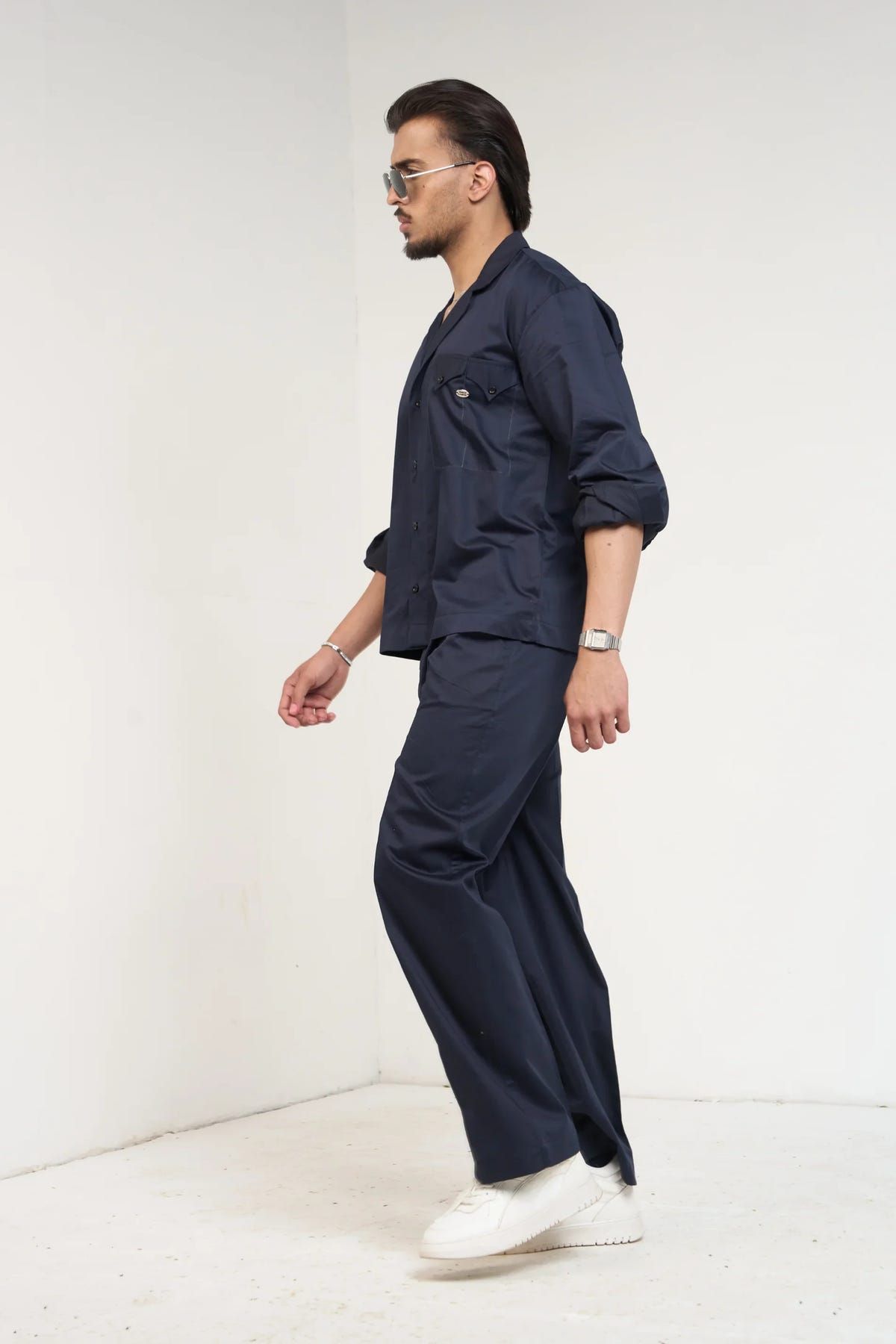Navy Essential Men Co-ord Set - - image 4