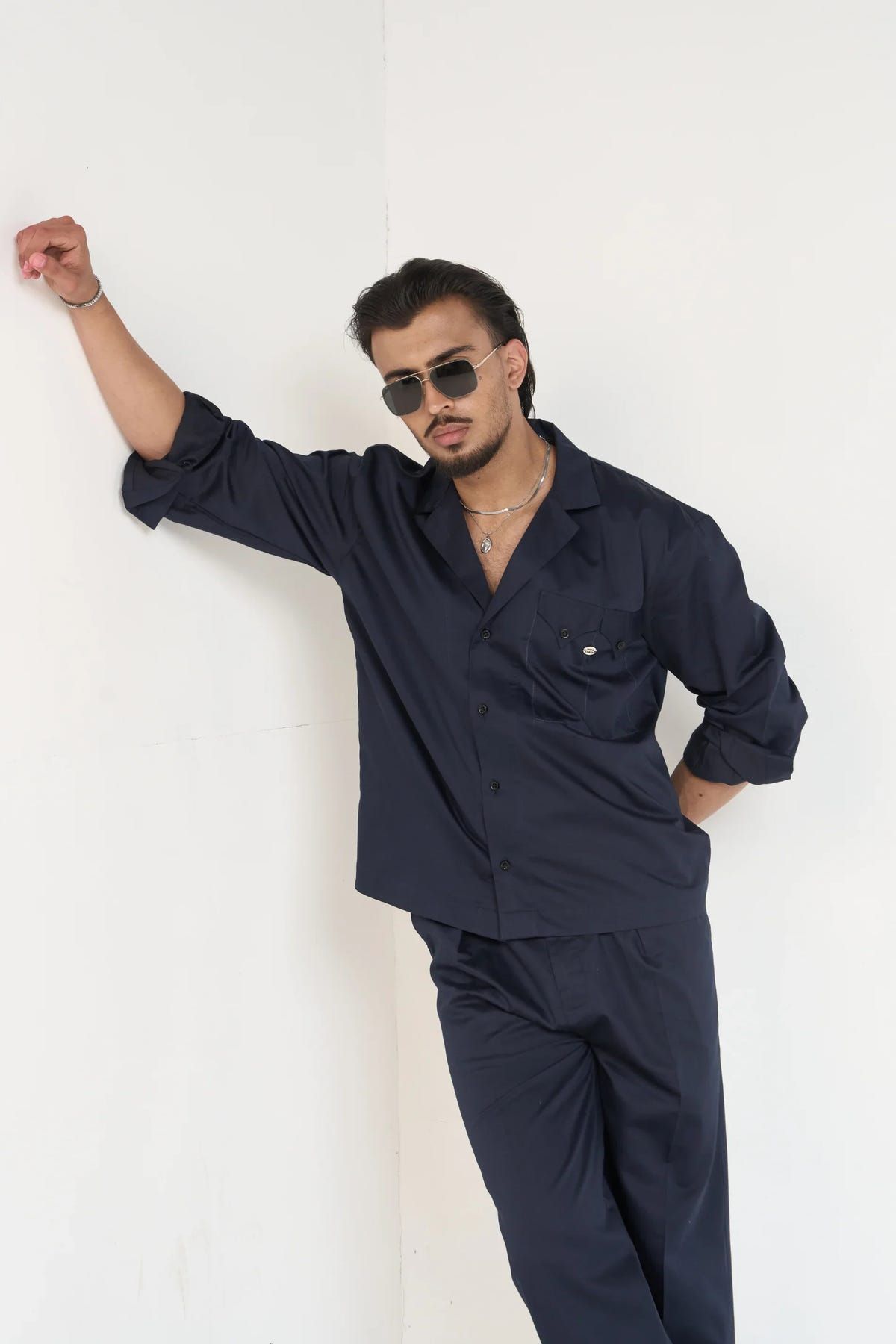 Navy Essential Men Co-ord Set - - image 5