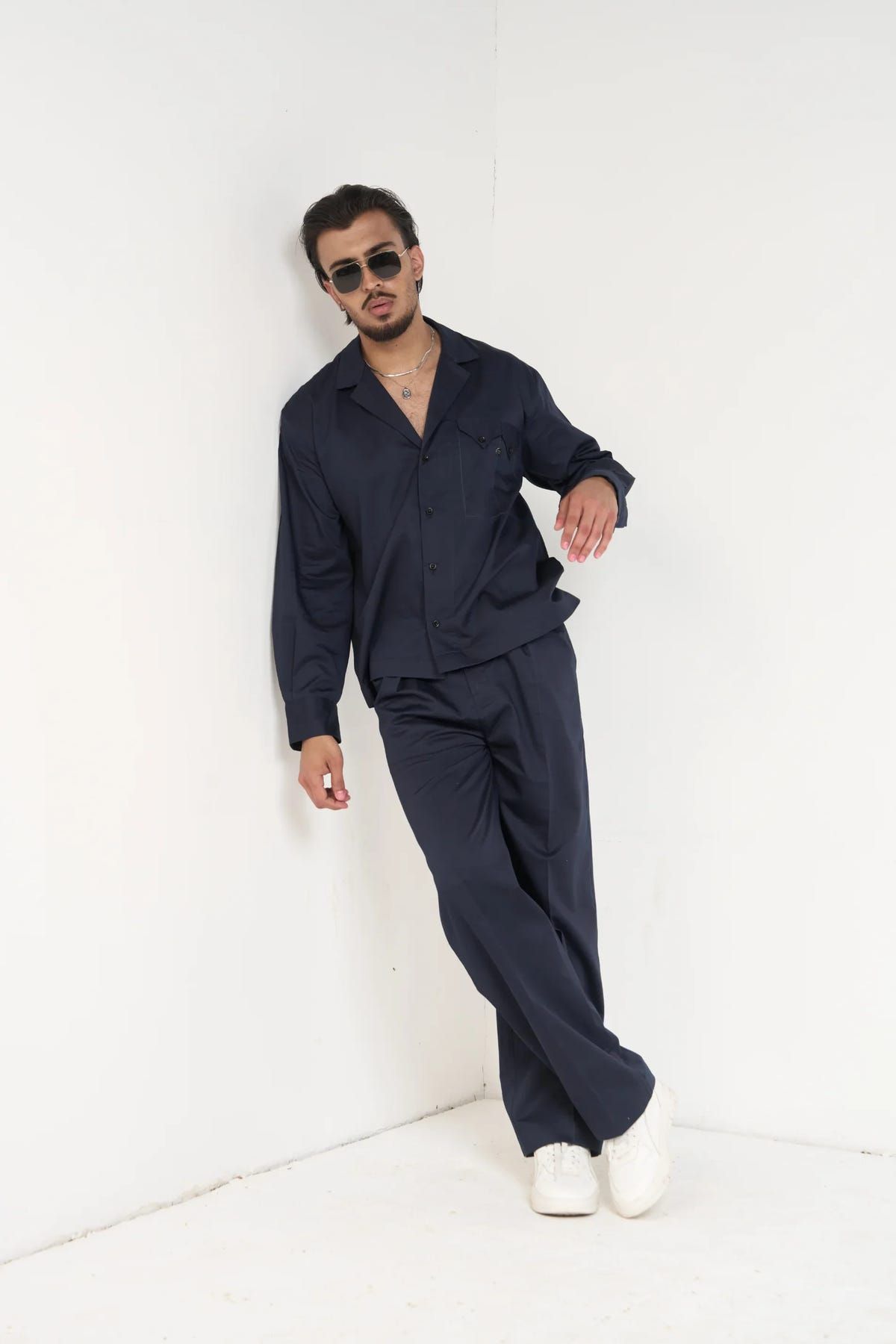Navy Essential Men Co-ord Set - - image 7