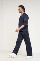 Navy Essential Men Co-ord Set - view 8