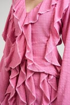 Belle Pink Ruffle Shirt & Skirt Set view 14