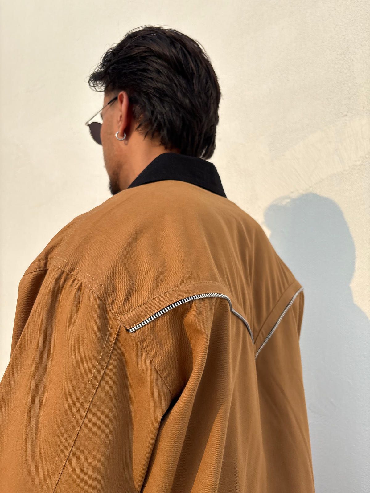 Tan Brown Full-Sleeve Jacket - image 5