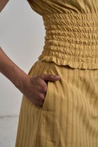 YELLOW STRETCH TOP & SKIRT view 7