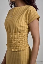 YELLOW STRETCH TOP & SKIRT view 8
