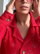 UNISEX TERRITORIAL RED SHACKET view 3