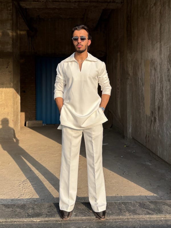 Inner Saints — White Classic Kurta Co-ord