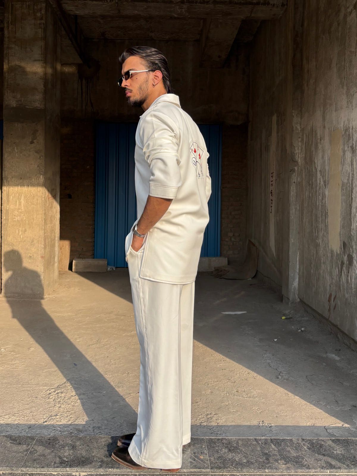 White Classic Kurta Co-ord - image 3