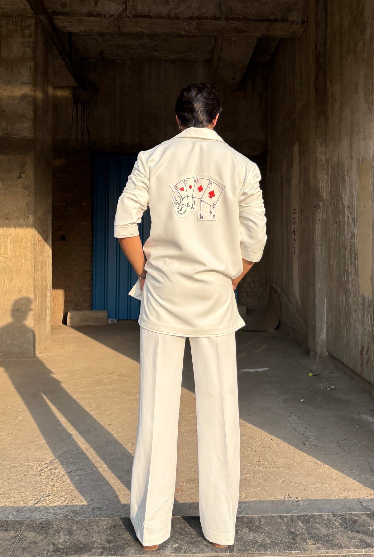 White Classic Kurta Co-ord - image 4