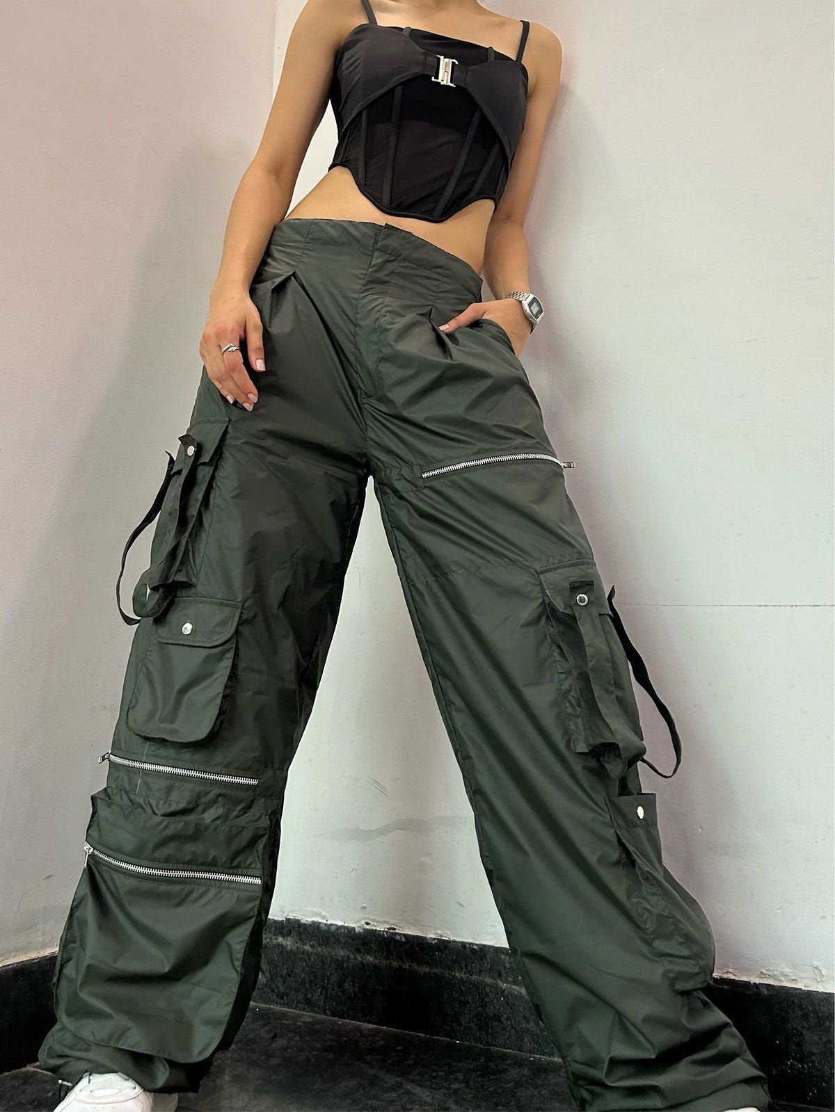 UNISEX PARACHUTE OVERSIZED CARGO PANTS - image 1