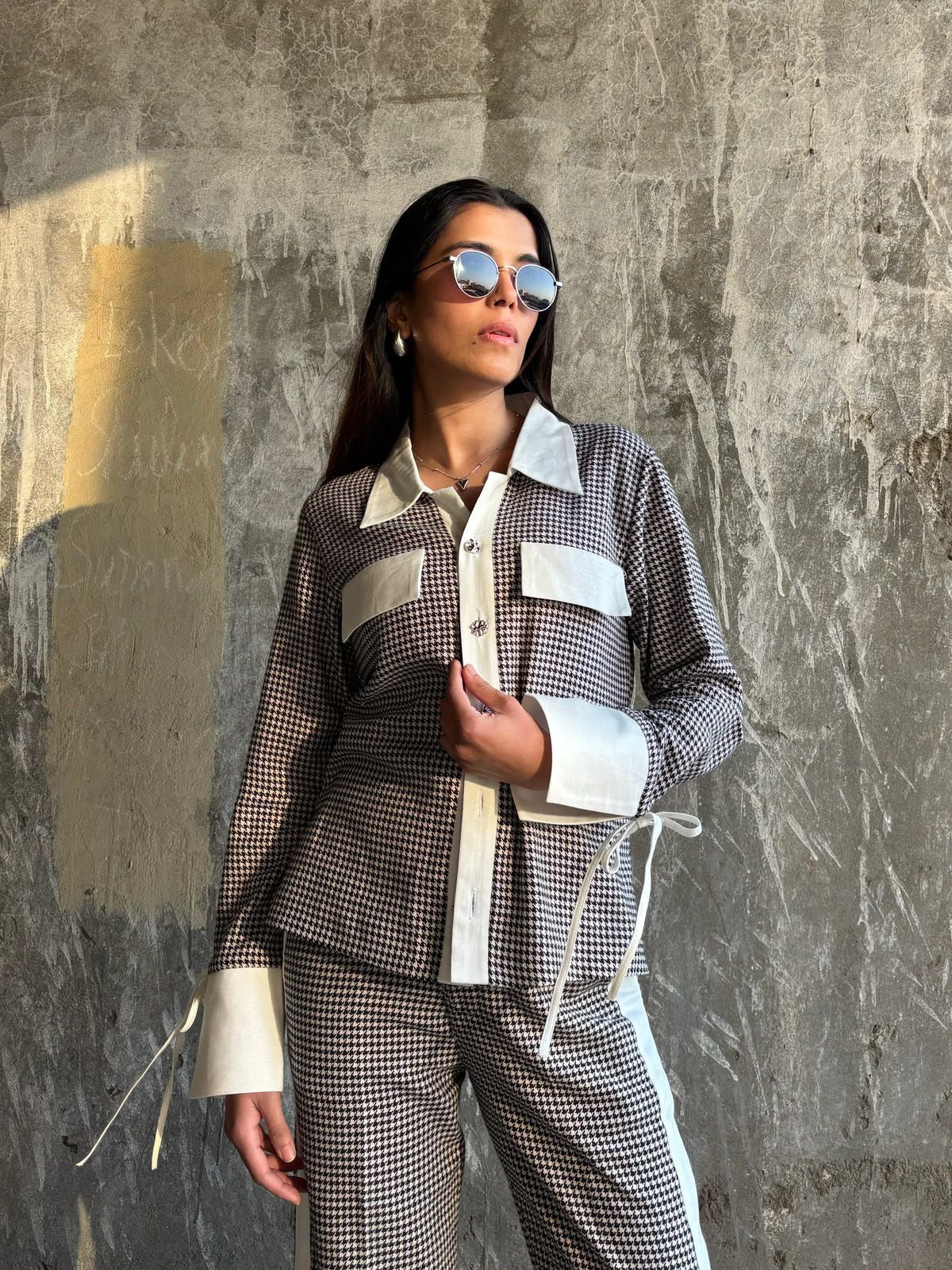 Black & White Houndstooth Set - image 1