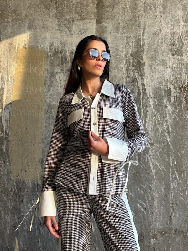 Inner Saints — Black & White Houndstooth Set