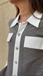 Black & White Houndstooth Set view 3