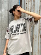 One Last Time Smoke Grey Oversized T-Shirt view 1