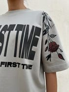 One Last Time Smoke Grey Oversized T-Shirt view 11