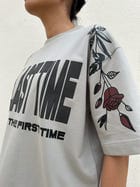 One Last Time Smoke Grey Oversized T-Shirt view 6