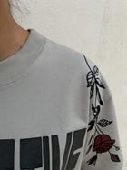 One Last Time Smoke Grey Oversized T-Shirt view 10