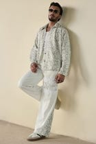 Snakeskin Print Shirt & Pants Set view 2