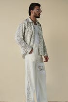 Snakeskin Print Shirt & Pants Set view 4